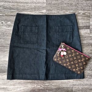 NEW ANN TAYLOR LOFT Grayish Blue Short Skirt